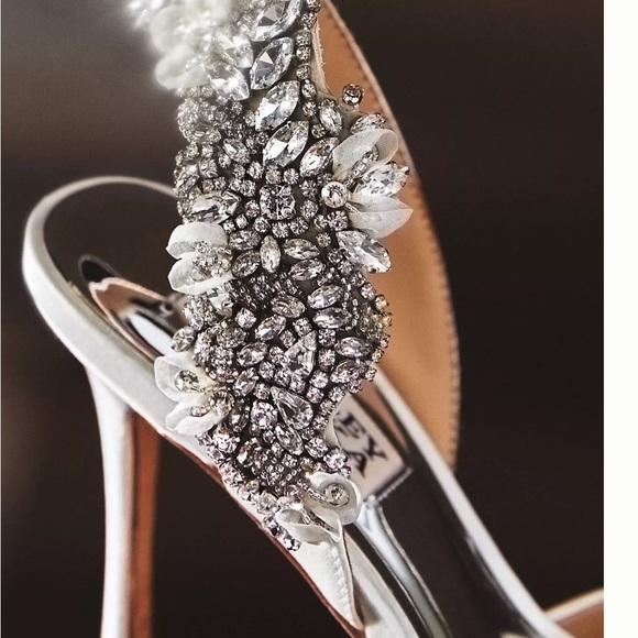 BADGLEY MISCHKA Blanca Strappy Crystal Stilettos - Picture 6 of 17